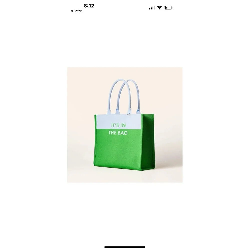 NEW Knit Tote‎ kate spade ny x Target Green/light